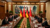 Deutsch-chinesische Gespräche in Peking.