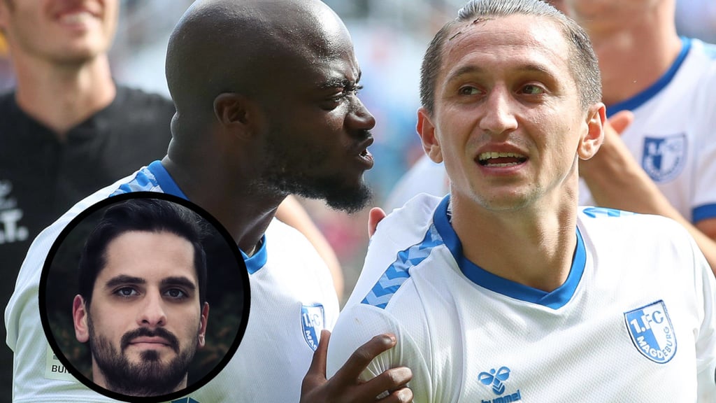 Der 1. FC Magdeburg mit seinen Führungsspielern Amara Condé und Baris Atik: Wichtiger denn je, meint Chefautor Nico Esche.