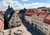 Blick auf das Rathaus in Sangerhausen