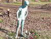 Diese Bronzefigur eines Jungen wurde vorige Woche auf dem Friedhof gestohlen.