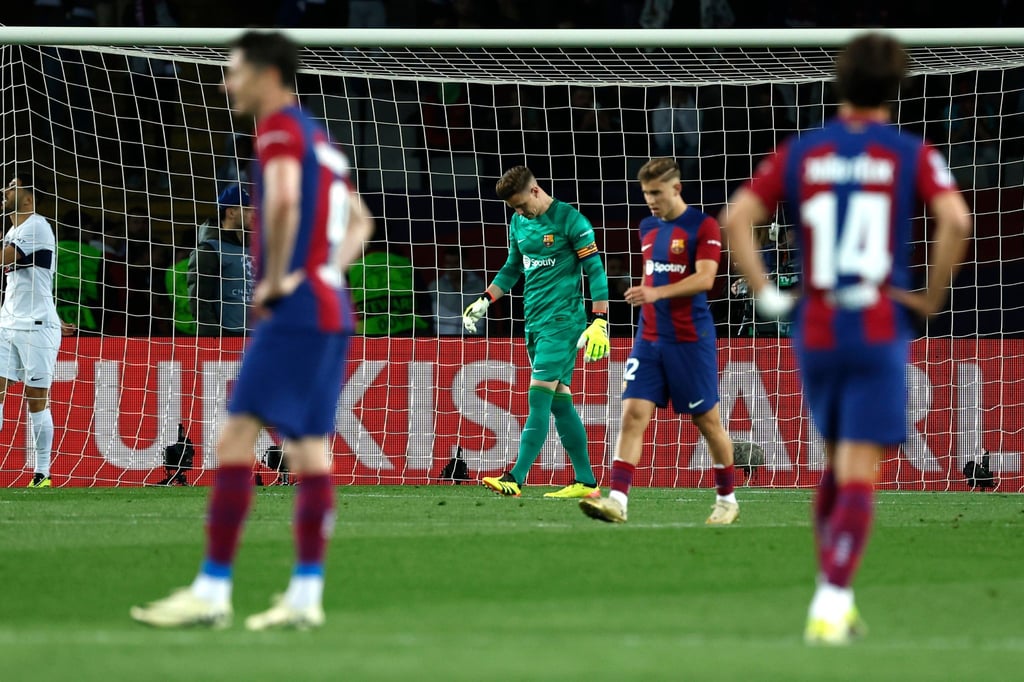Marc-Andre ter Stegen und der FC Barcelona sind im Viertelfinale der Champions League gegen Paris Saint-Germain ausgeschieden.