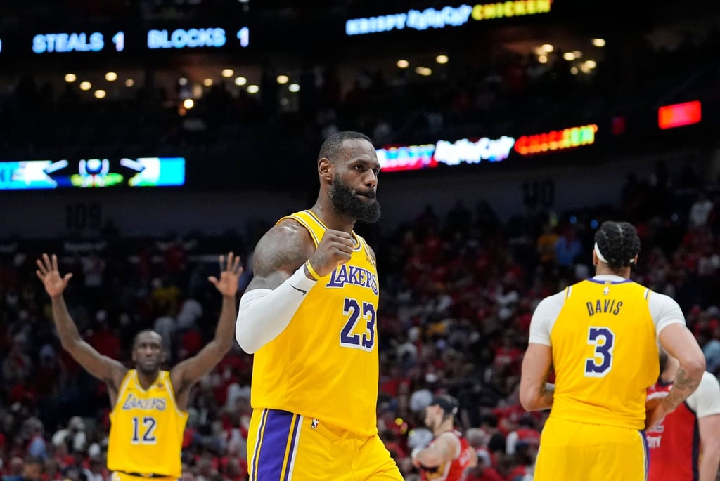 Los Angeles Lakers-Stürmer LeBron James war der zweitbeste Werfer der Partie.