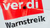Eine Streikweste mit der Aufschrift „Warnstreik“ und dem Logo der Dienstleistungsgewerkschaft Verdi.