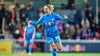 Mimmi Larsson bejubelt ihren Treffer zum 1:0 gegen Leverkusen.