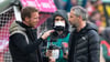 Beide mit Leipzig-Bezug: Ex-RB-Trainer Julian Nagelsmann (l.) und Trainer Marco Rose