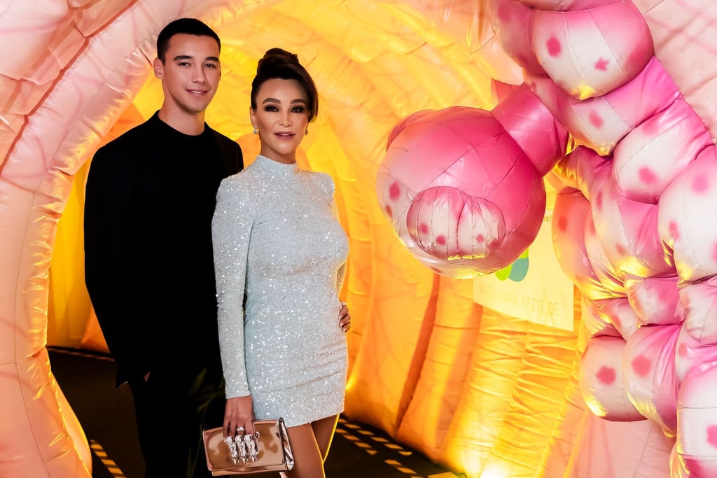 Verona Pooth, Schauspielerin, mit ihrem Sohn San Diego Pooth bei der Verleihung des Felix Burda Award.