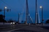 Schön anzusehen ist die neue Pylonbrücke über die Alte Elbe in Magdeburg. Noch immer stellt sich aber die Frage nach der nächtlichen Illumination. 