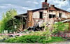 Teile des Güterbahnhofs in Bernburg sind nach dem Brand zusammengeschoben worden. 