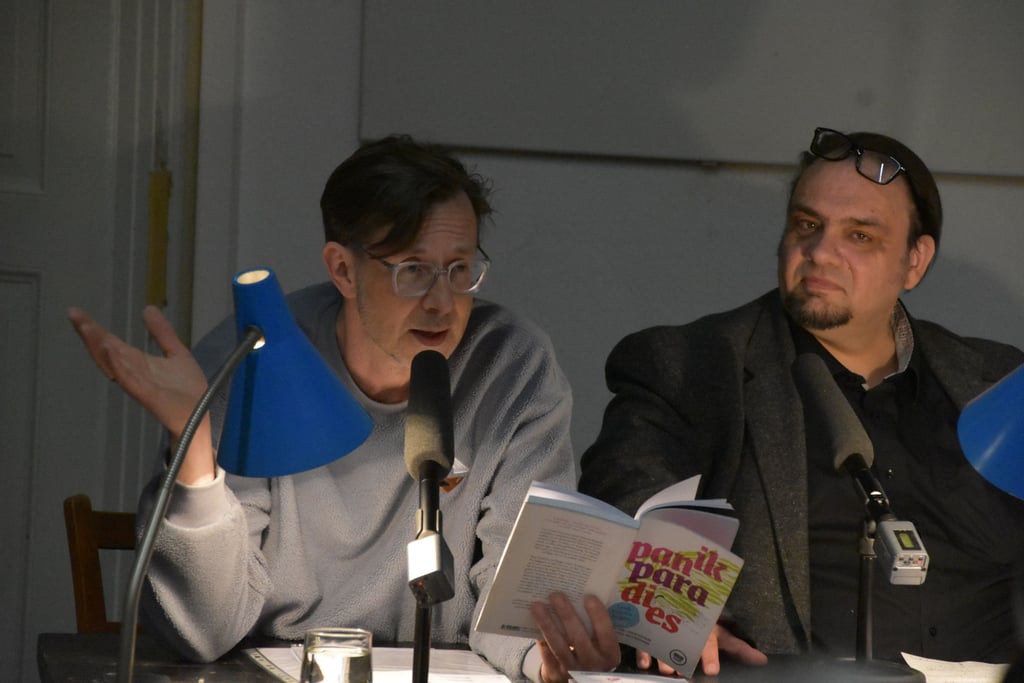 Stadtschreiber Carl-Christian Elze (l.) und Autor André Schinkel