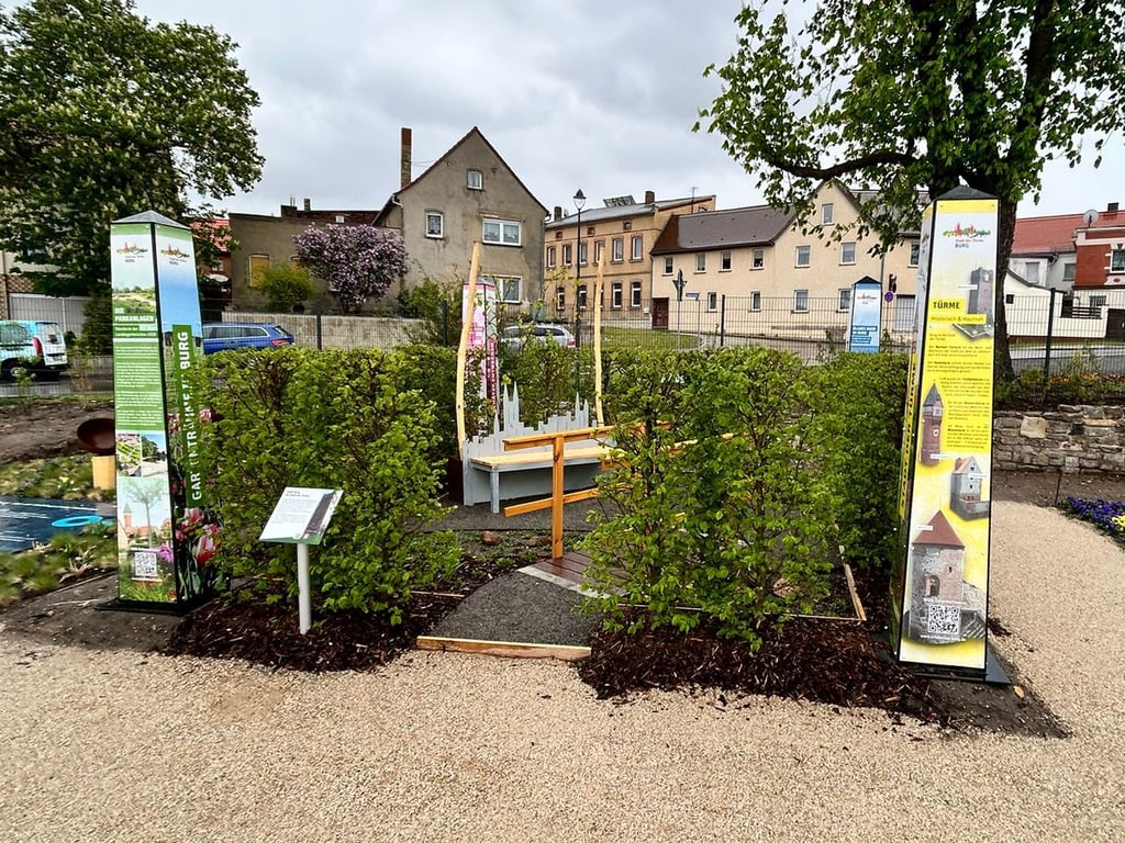 Der Burger Städtegarten auf der Laga in Bad Dürrenberg.