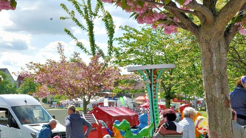 Ob die Kirsch- oder Mandelbäume noch so schön blühen? Oder vielleicht die Rosskastanien? In manchen Jahren hat’s geklappt mit der Blütenpracht zum 1. Mai am Staßfurter Stadtsee, wie hier 2018.