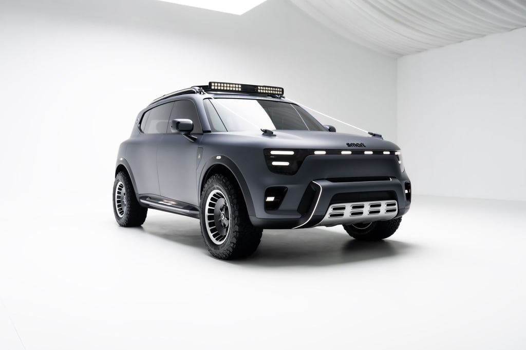 David wird zu Goliath: Smart wächst vom Kleinstwagen zum bulligen SUV heran.
