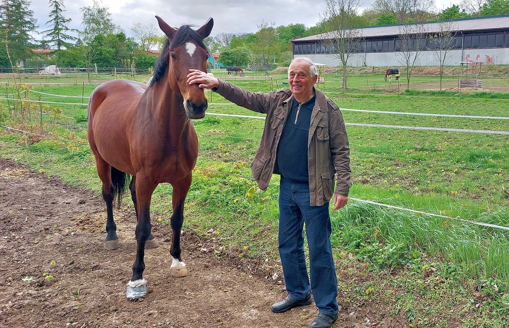 Heinz Gorges, Vorsitzender des Reit- und Fahrvereins Halberstadt, hofft, dass der Verein bald ein neues Heim direkt neben der Reithalle in den Spiegelsbergen bekommt.