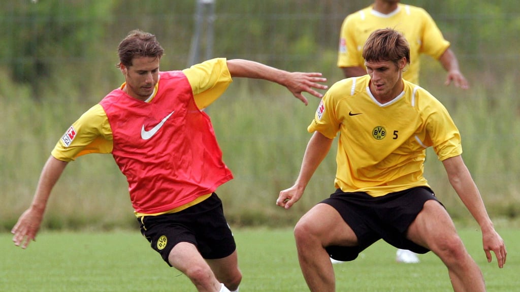 Lars Ricken (l.) und Sebastian Kehl waren früher Teamkollegen beim BVB - und auch schon Rivalen?