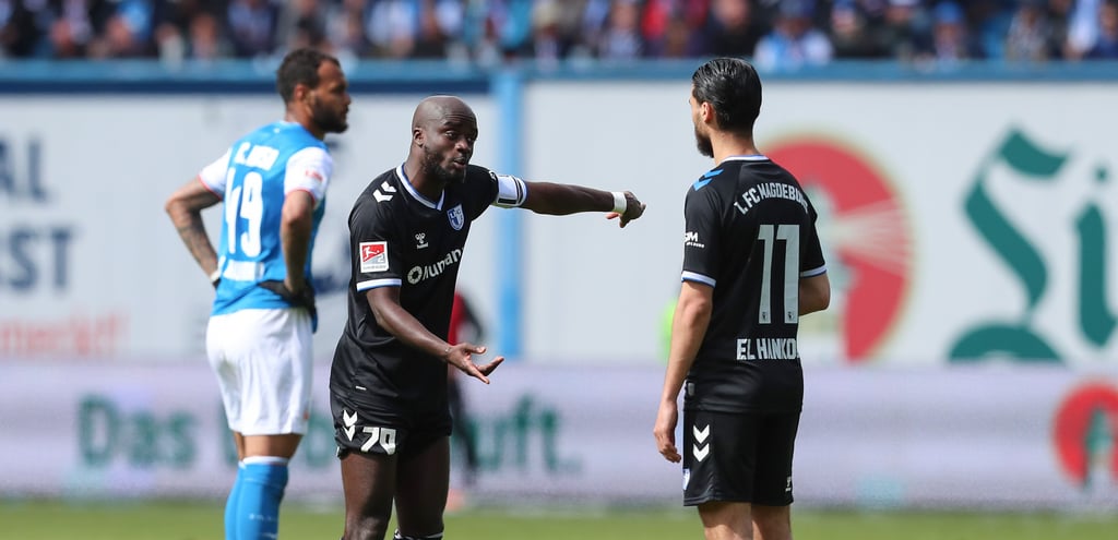 Ein Tor und zwei Vorlagen in Liga zwei: FCM-Kapitän Amara Condé (l.).