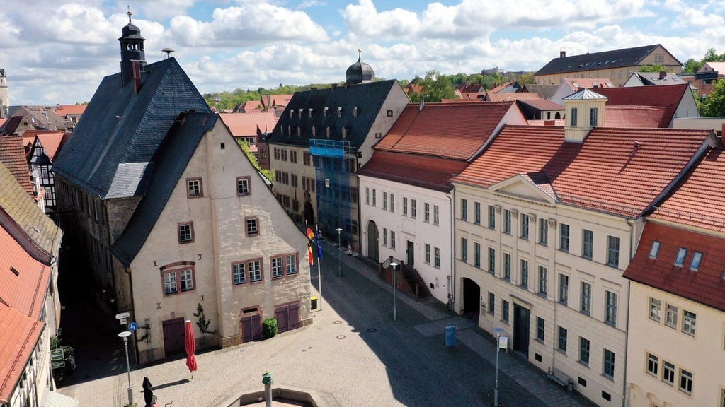 Symbolbild - Blick auf den Markt in Sangerhausen.