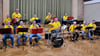 In der Altenweddinger Festhalle trafen sich  die 13 Musiker der „Olsenbande“ zur Generalprobe. Schon seit 2005 treten sie gemeinsam in der gesamten Region auf.