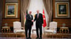 Handschlag in Ankara: Bundespräsident Frank-Walter Steinmeier (l) und der türkische Präsident Recep Tayyip Erdogan.