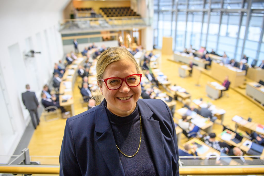Frisch gewählt: Maria Christina Rost am Mittwoch im Landtag von Sachsen-Anhalt.