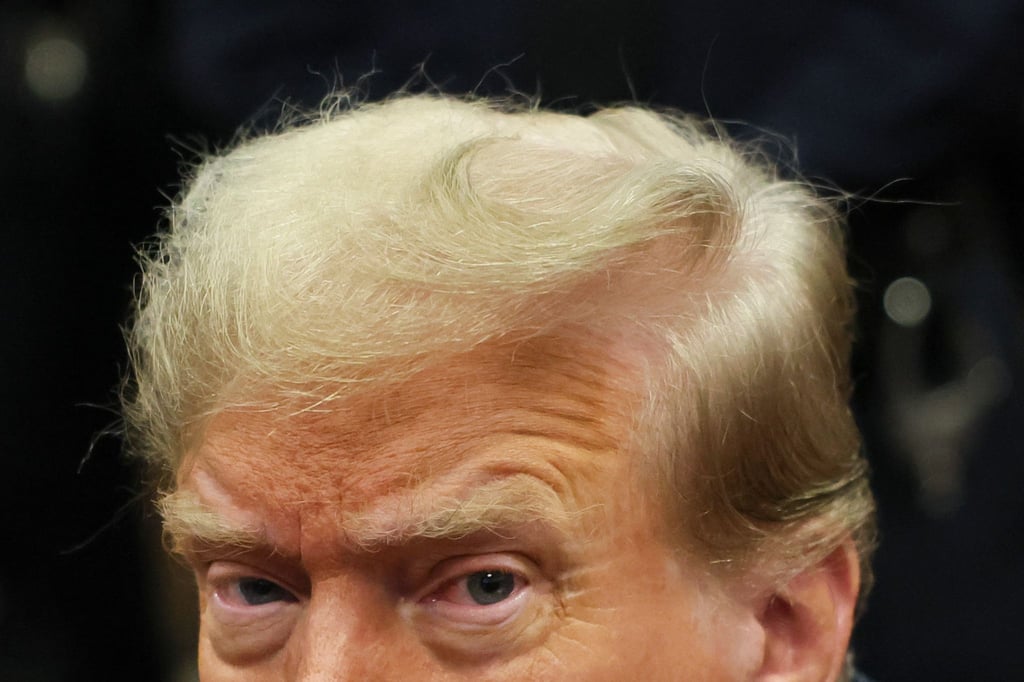 Können diese Augen lügen? Donald Trump beteuert in allen Verfahren seine Unschuld.