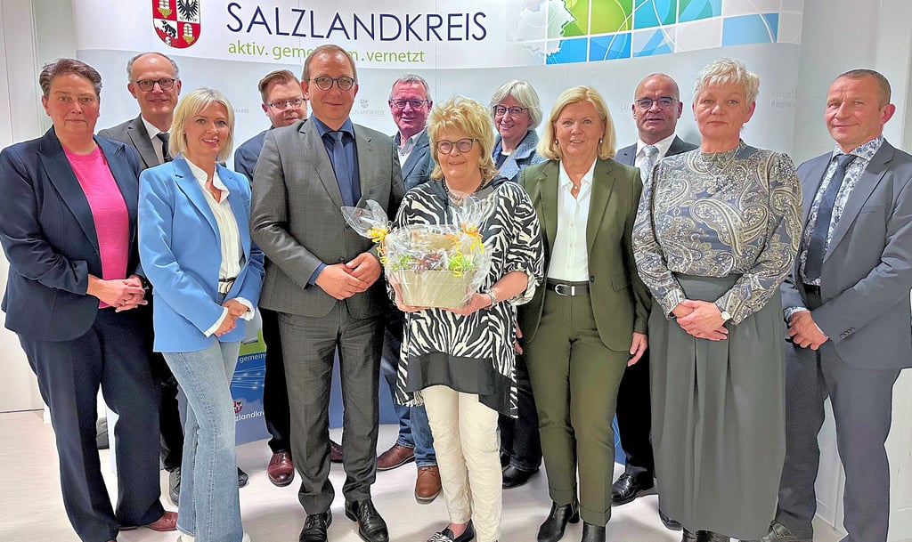 Petra Czuratis wurde als Stabsstellenleiterin von der Kreisverwaltung verabschiedet.