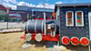 Die Holzlokomotive ist nur eine von vielen Attraktionen auf dem neuen Erlebnisgelände der Harzer Schmalspurbahnen.