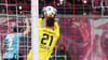 Janis Blaswich im letzten Spiel gegen Bayer Leverkusen, bei dem RB drei Tore kassierte.