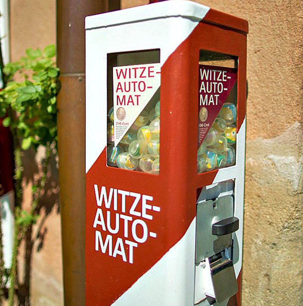 Witze-Automat. Jetzt weg.