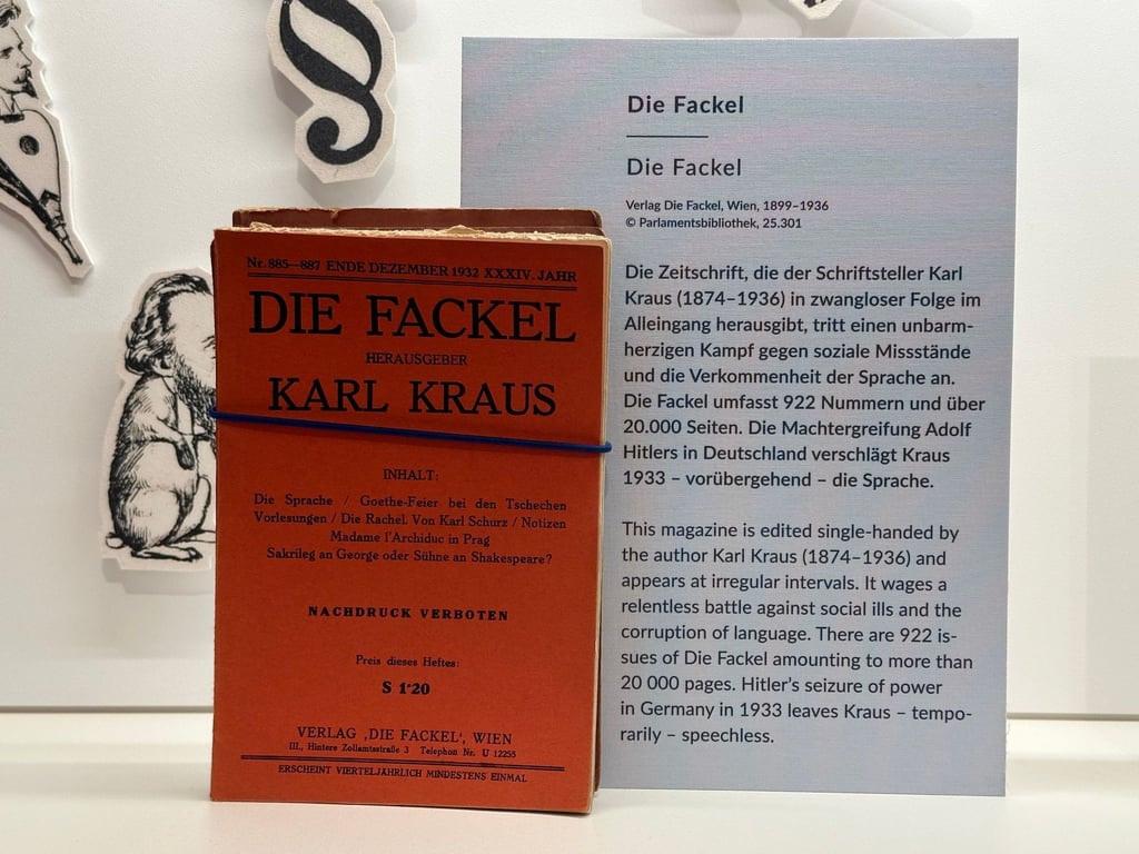 Mit seiner Zeitschrift „Die Fackel“ machte der Satiriker Karl Kraus auf die Missstände seiner Zeit aufmerksam.