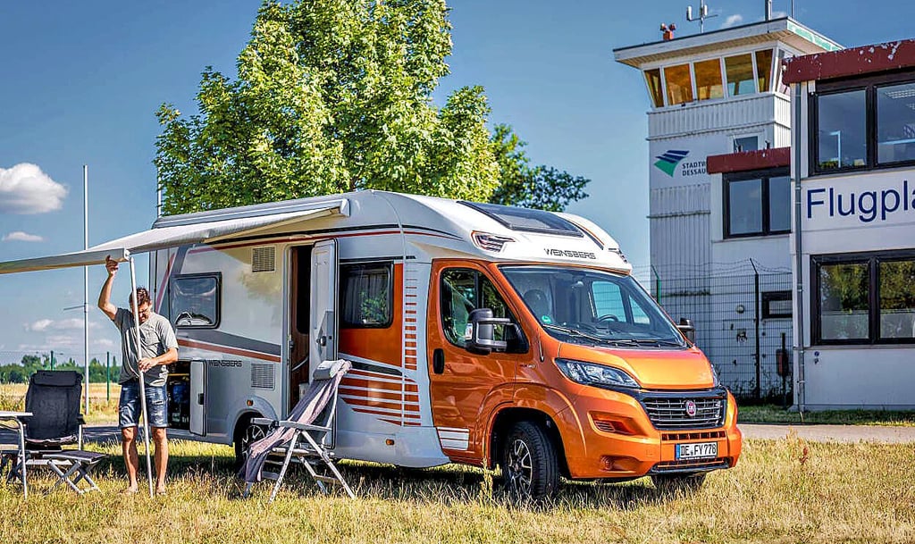 Der Wohnmobilstellplatz hat sich in Dessau etabliert.