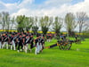 Rund 600 Darsteller in historischen Uniformen stellen am 4. Mai die Schlacht bei Großgörschen nach.