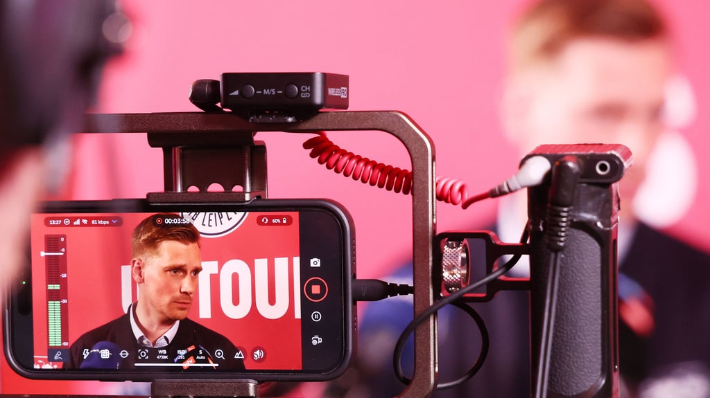 Sprach vor Medienvertretern über die kommende USA-Reise von RB Leipzig: Geschäftsführer Johann Plenge