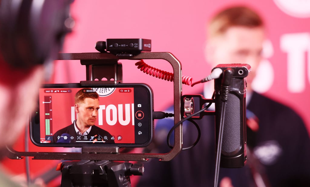 Sprach vor Medienvertretern über die kommende USA-Reise von RB Leipzig: Geschäftsführer Johann Plenge