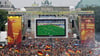 Bei der Fußball-EM wird es 2024 wieder eine Fanmeile am Brandenburger Tor geben.