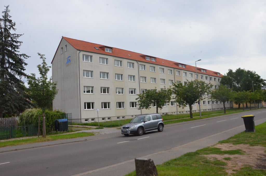 Der vierstöckige Wohnblock in der Wilhelm-Hellge-Straße wird in Kürze abgerissen werden.