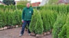 Przemyslaw Mencel hat in Wulkau an der Bundestraße 107 seine Baumschule für Thujen und Heckenpflanzen aufgebaut.