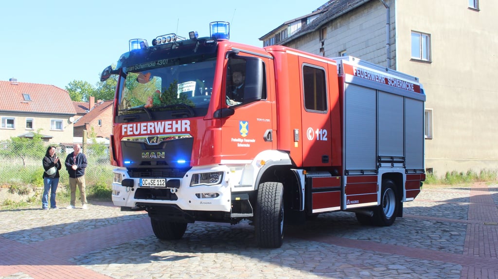 Das neue Feuerwehrfahrzeug von Schermcke.