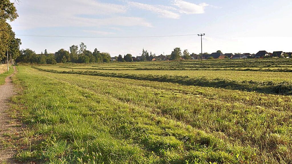 Blick auf Flächen des zukünftigen Wohngebietes Osterburg-Nord.