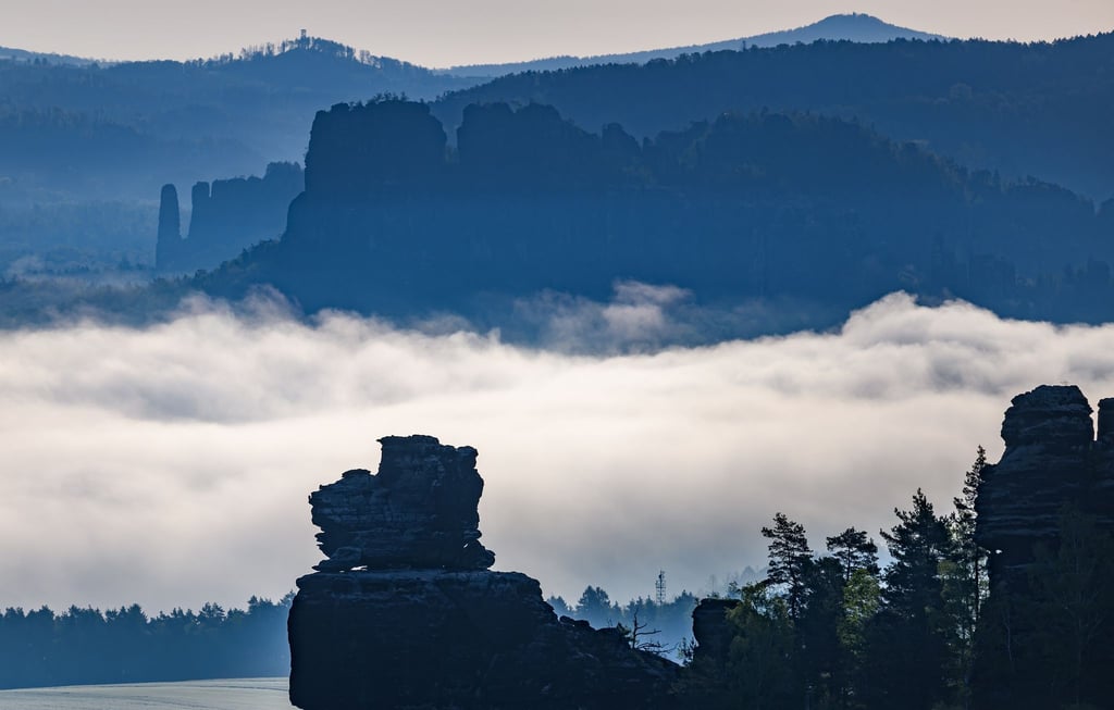 Caspar David Friedrich ließ sich im Elbsandsteingebirge für seine Zeichnungen inspirieren.