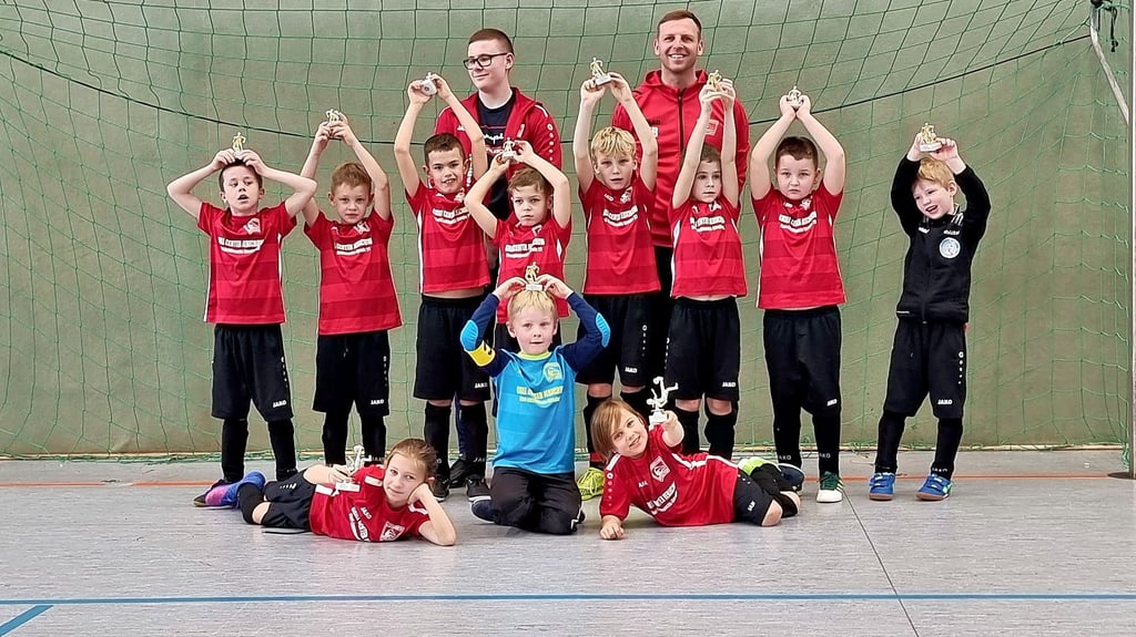 Vorfreude bei den jüngsten Fußballern.