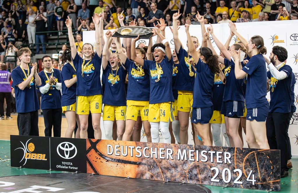 Die Alba-Frauen konnten erstmals die deutsche Meisterschaft gewinnen.