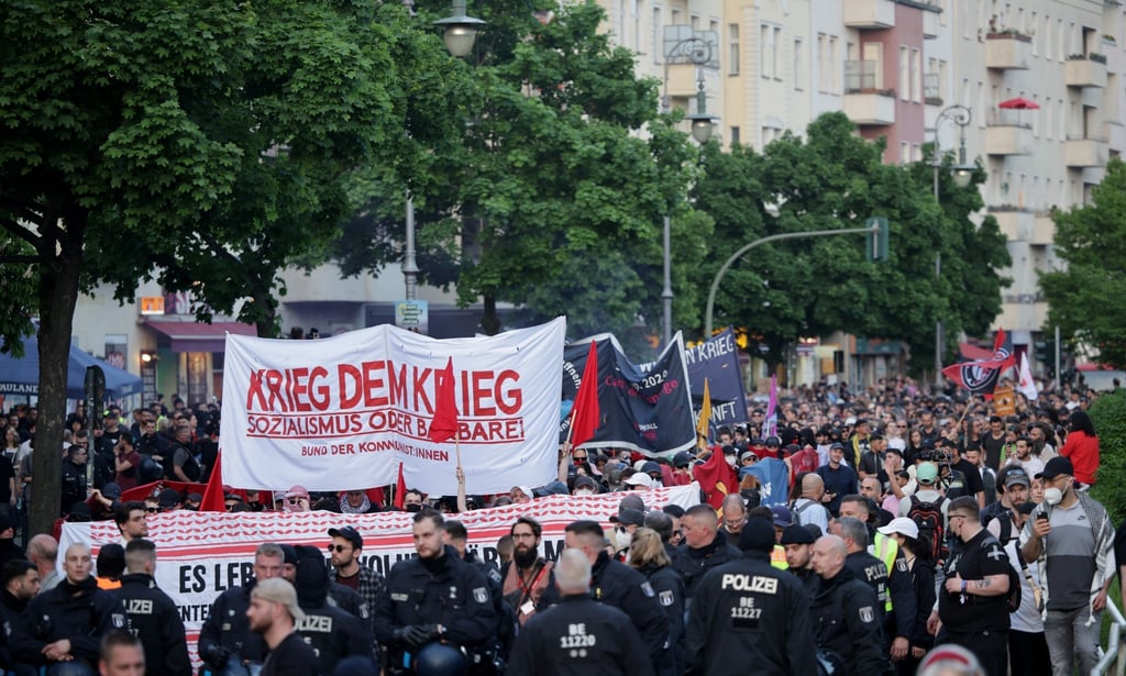 Revolutionäre 1. Mai-Demo in Berlin.