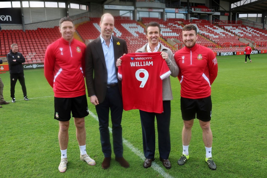 Prinz William zu Gast beim AFC Wrexham.