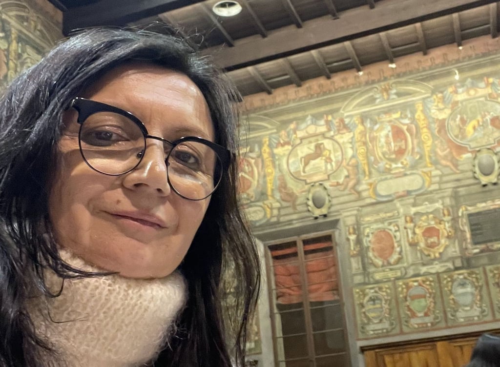 Valentyna Bochkovska wird geehrt.