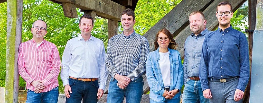 Andreas Gewandt (von links), Bert Steffens, Björn Paucke, Elke Schmidt, Jan Rungweber und Alexander Wittwer bewerben sich für den neuen Stadtrat in Tangerhütte.
