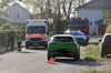 Bei dem Unfall in der Köthener Straße in Landsberg ist am Donnerstagabend ein Kind von einem Auto erfasst worden.