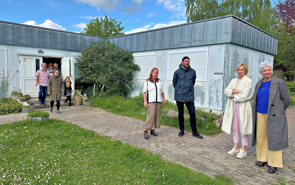 Ein Containerbau, der Unterrichtsräume beherbergt: Die Stadt Magdeburg möchte den Container abreißen lassen.