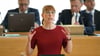 Katja Meier (Bündnis90/Die Grünen), Justizministerin von Sachsen, spricht im Landtag.
