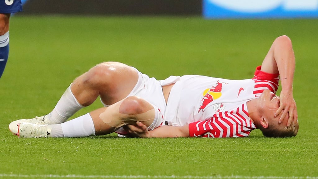 Verletzte sich ohne Fremdeinwirkung am Knie: RB-Spieler Xaver Schlager