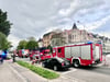 Die Dessauer Feuerwehren waren in die Albrechtstraße ausgerückt. 